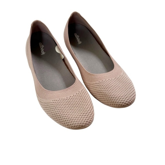 Allbirds Tree Breezers Washable Ballet Flat Comfort Travel Shoe Pink Size 9.5 - Picture 1 of 10